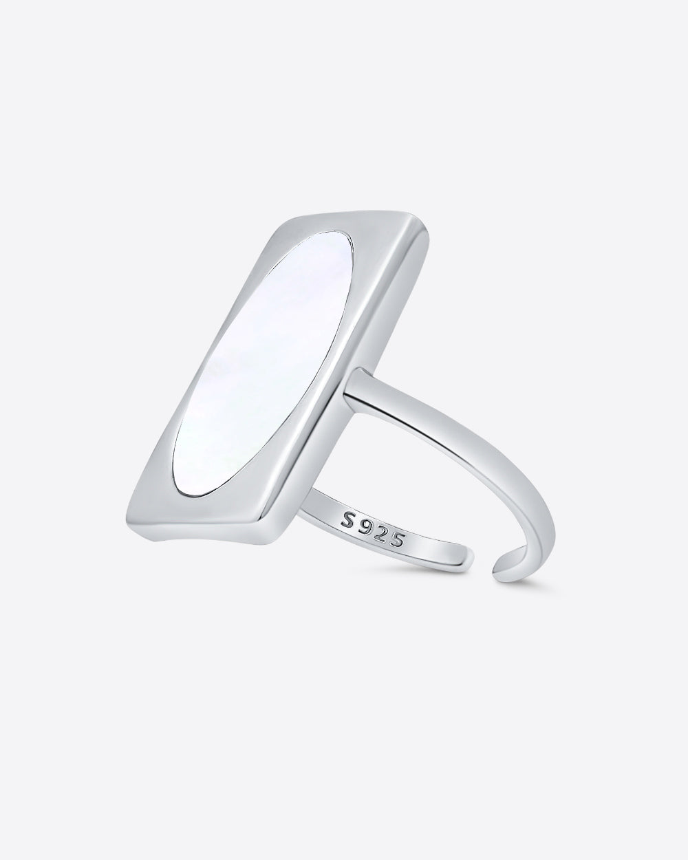 LeCalla Sterling Silber Ohrringe - Elegante Tropfen-Form Band-Ohrringe Im Italian Design