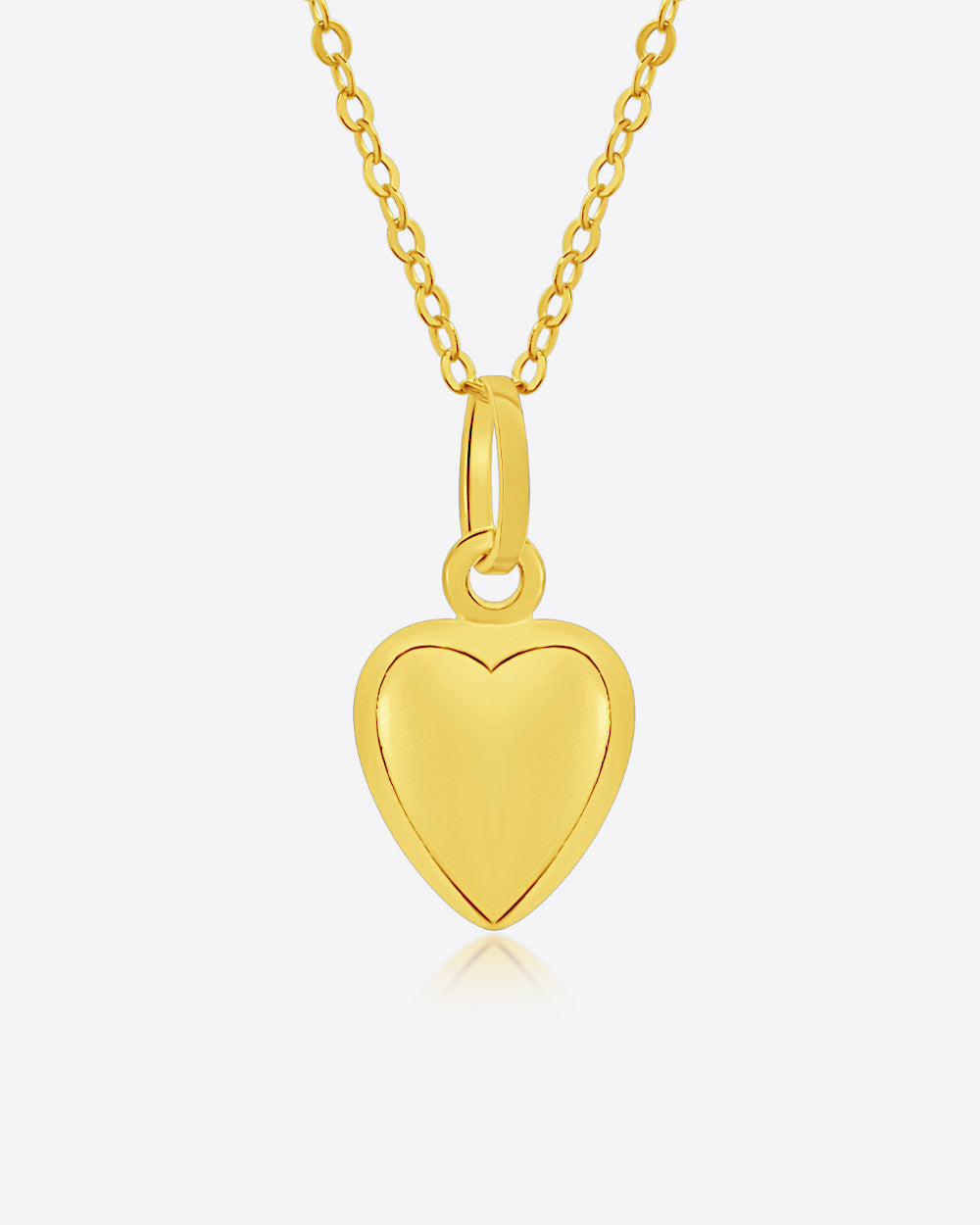 Damen Halskette Gold 375 Anhänger Herz 'Ariana', filigrane Goldkette + kleiner Herzanhänger Gelbgold, dünne Herzkette Echtgold 9k DANIEL CLIFFORD