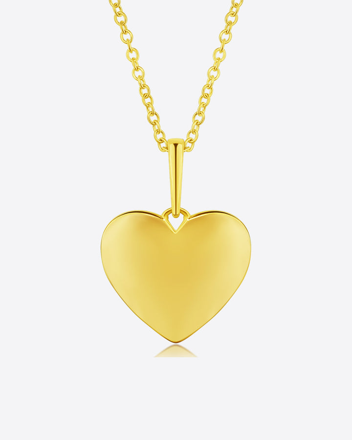 Dochais Halskette Damen – Herzanhänger Mit Perlen, 14K Gold Plattiert, 40+5 Cm, Wasserfest