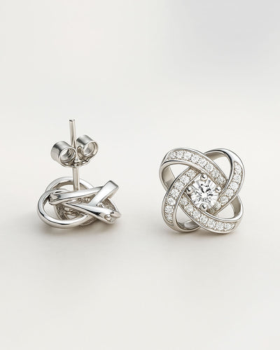 DANIEL CLIFFORD Odette Damen-Ohrringe 925 Sterling Silber Zirkonia Kristalle I Echtschmuck für Frauen + Geschenk-Box für Sie zum Jahrestag Geburtstag Jubiläum
