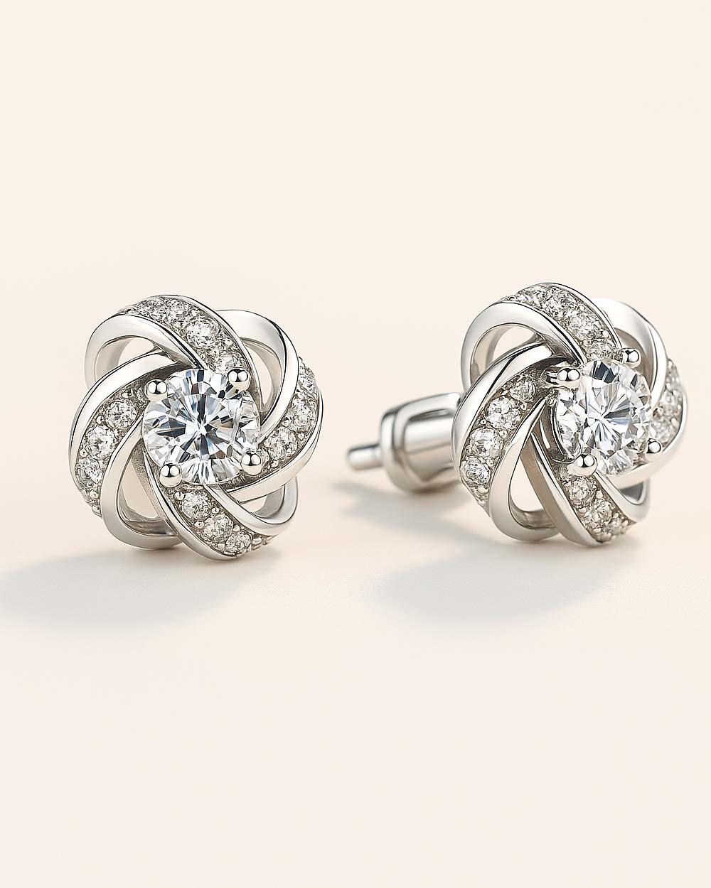 DANIEL CLIFFORD Odette Damen-Ohrringe 925 Sterling Silber Zirkonia Kristalle I Echtschmuck für Frauen + Geschenk-Box für Sie zum Jahrestag Geburtstag Jubiläum