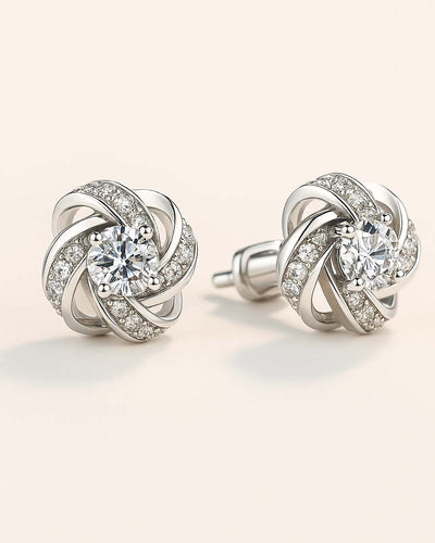 DANIEL CLIFFORD Odette Damen-Ohrringe 925 Sterling Silber Zirkonia Kristalle I Echtschmuck für Frauen + Geschenk-Box für Sie zum Jahrestag Geburtstag Jubiläum