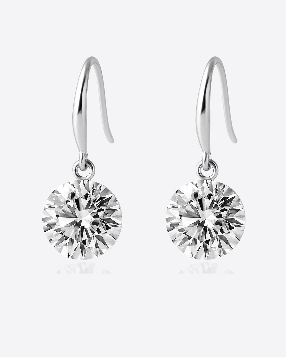 DANIEL CLIFFORD Elizabeth Damen-Ohrringe 925 Sterling Silber I Zirkonia Kristall I Echtschmuck Geschenk für Frauen