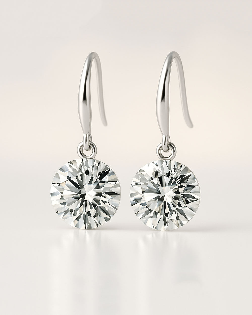 DANIEL CLIFFORD Elizabeth Damen-Ohrringe 925 Sterling Silber I Zirkonia Kristall I Echtschmuck Geschenk für Frauen