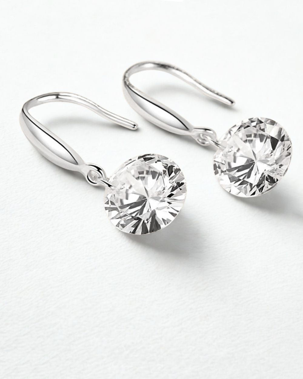 DANIEL CLIFFORD Elizabeth Damen-Ohrringe 925 Sterling Silber I Zirkonia Kristall I Echtschmuck Geschenk für Frauen