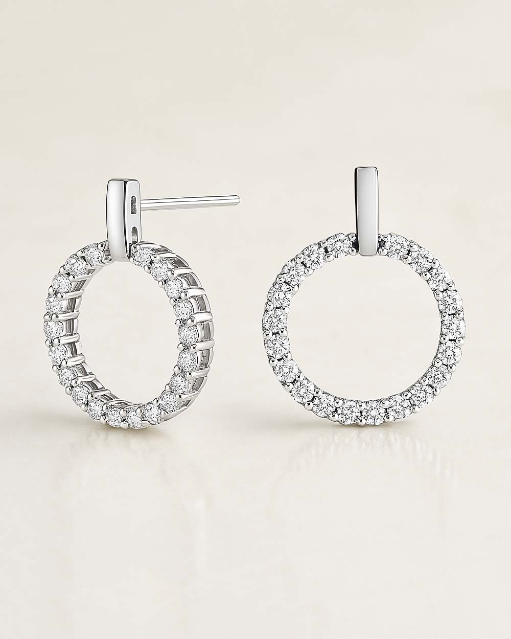 DANIEL CLIFFORD Chloe Damen-Ohrringe 925 Sterling Silber I Zirkonia Kristalle I Geschenk für Frauen