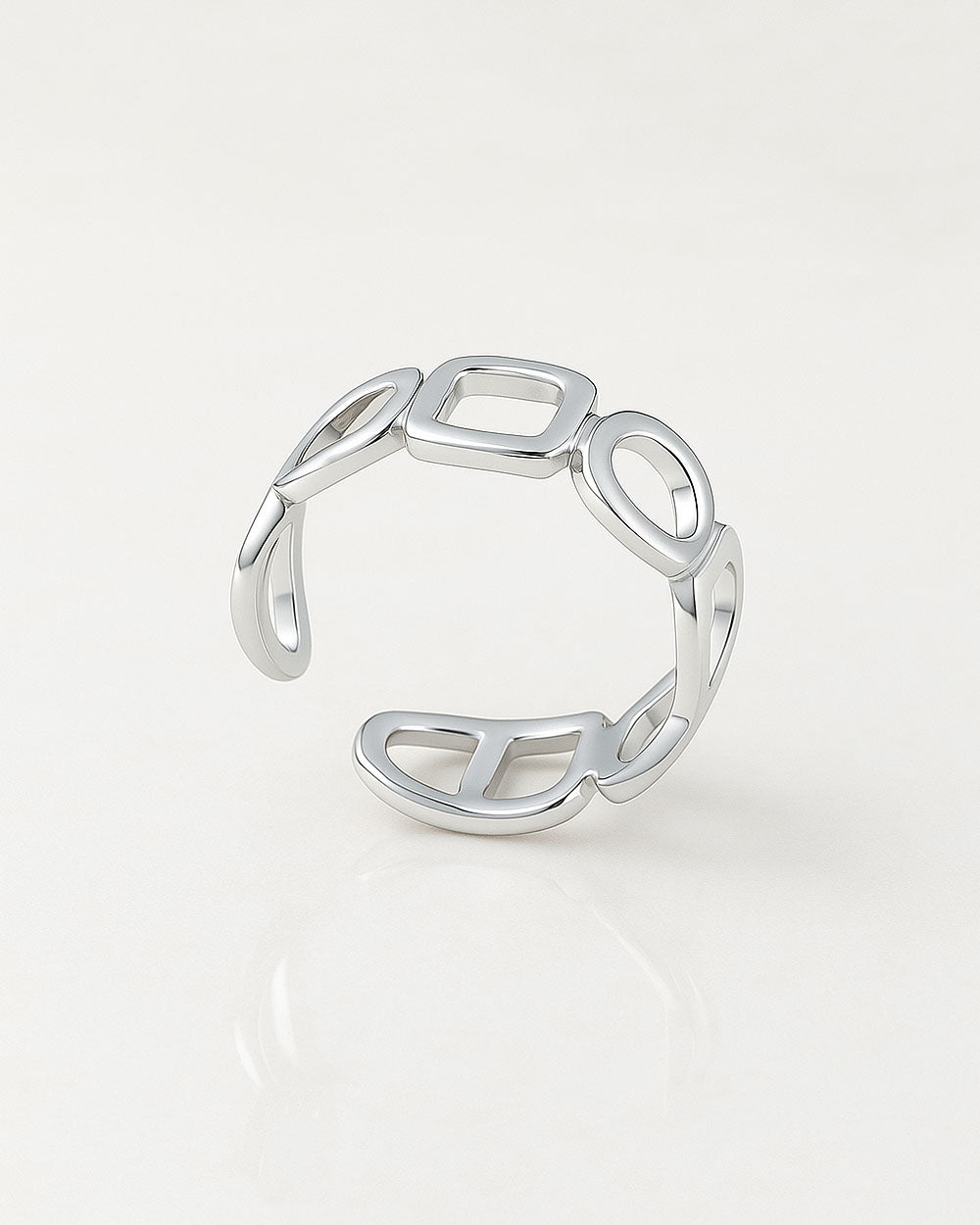 Damen Ring Silber 925 Jane, eleganter Silberring größenverstellbar Statement stilvoll I Daniel Clifford