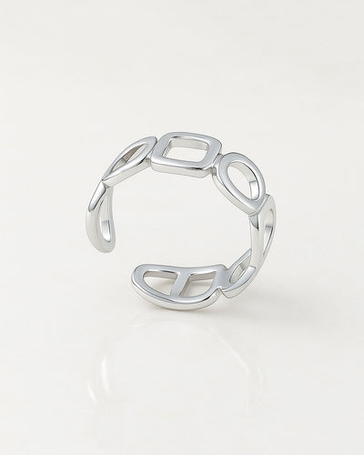 Damen Ring Silber 925 Jane, eleganter Silberring größenverstellbar Statement stilvoll I Daniel Clifford