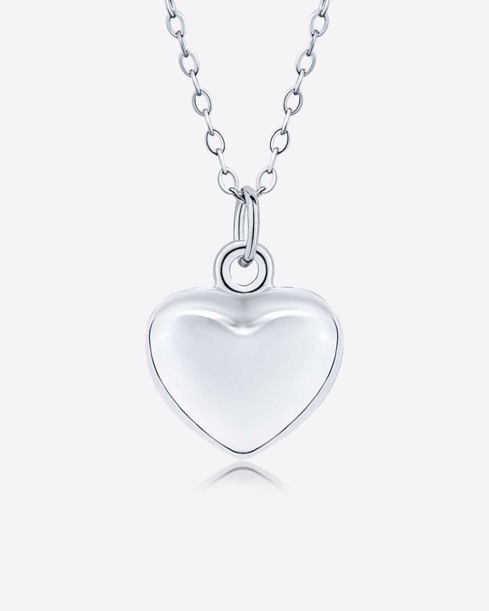 Damen Halskette Silber 925 Anhänger Herz 'Branda', filigrane Silberkette Herzanhänger klein Herzkette minimalistisch Sterlingsilber DANIEL CLIFFORD