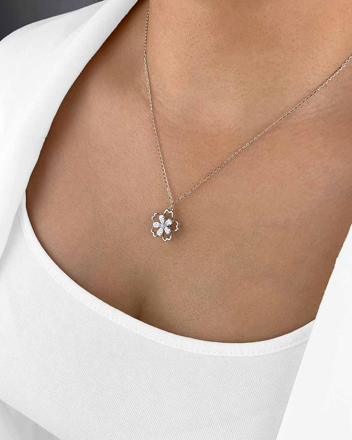 Wassertropfen Anhänger Halskette Elegante Silber Kette Halskette Für Frauen