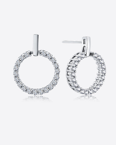 DANIEL CLIFFORD Chloe Damen-Ohrringe 925 Sterling Silber I Zirkonia Kristalle I Geschenk für Frauen