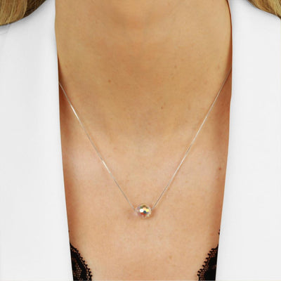 ANIEL CLIFFORD Delia Halskette Damen Silber 925 mit Anhänger I Swarovski Elements Kristall (Kettenlänge: 46 cm) - Schmuck Geschenk für Frauen