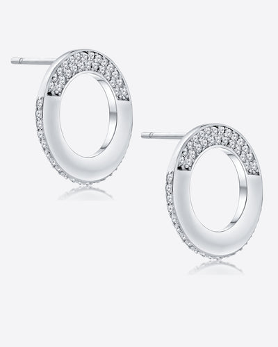 DANIEL CLIFFORD Alexandra Damen-Ohrringe 925 Sterling Silber I Zirkonia Kristalle I Geschenk für Frauen