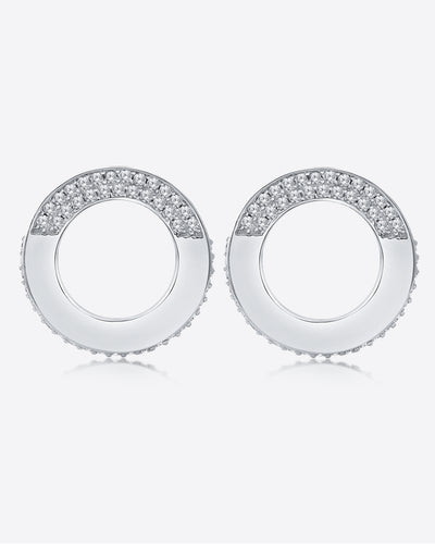 DANIEL CLIFFORD Alexandra Damen-Ohrringe 925 Sterling Silber I Zirkonia Kristalle I Geschenk für Frauen