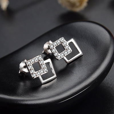 DANIEL CLIFFORD Amanda Ohrringe Damen Silber 925 I Zirkonia Kristalle Sterlingsilber I Echt-Schmuck Geschenk für Frauen