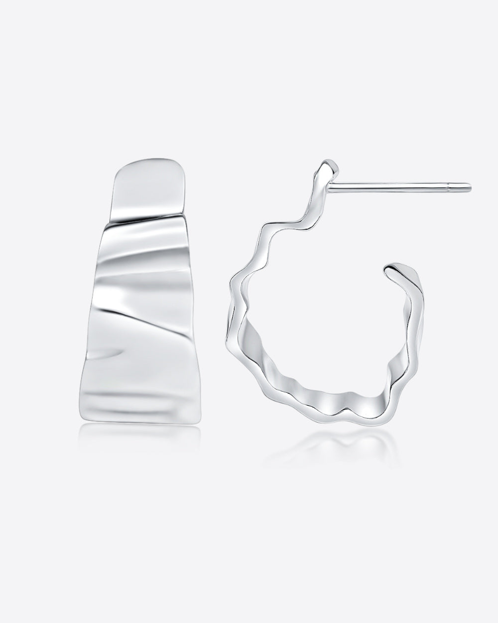 Daniel Clifford Damen Ohrringe Creolen Donna Silber 925 20mm massiv Geschenk Frauen Freundin Mutter Schwester Echtschmuck Hoops Ohrstecker rund