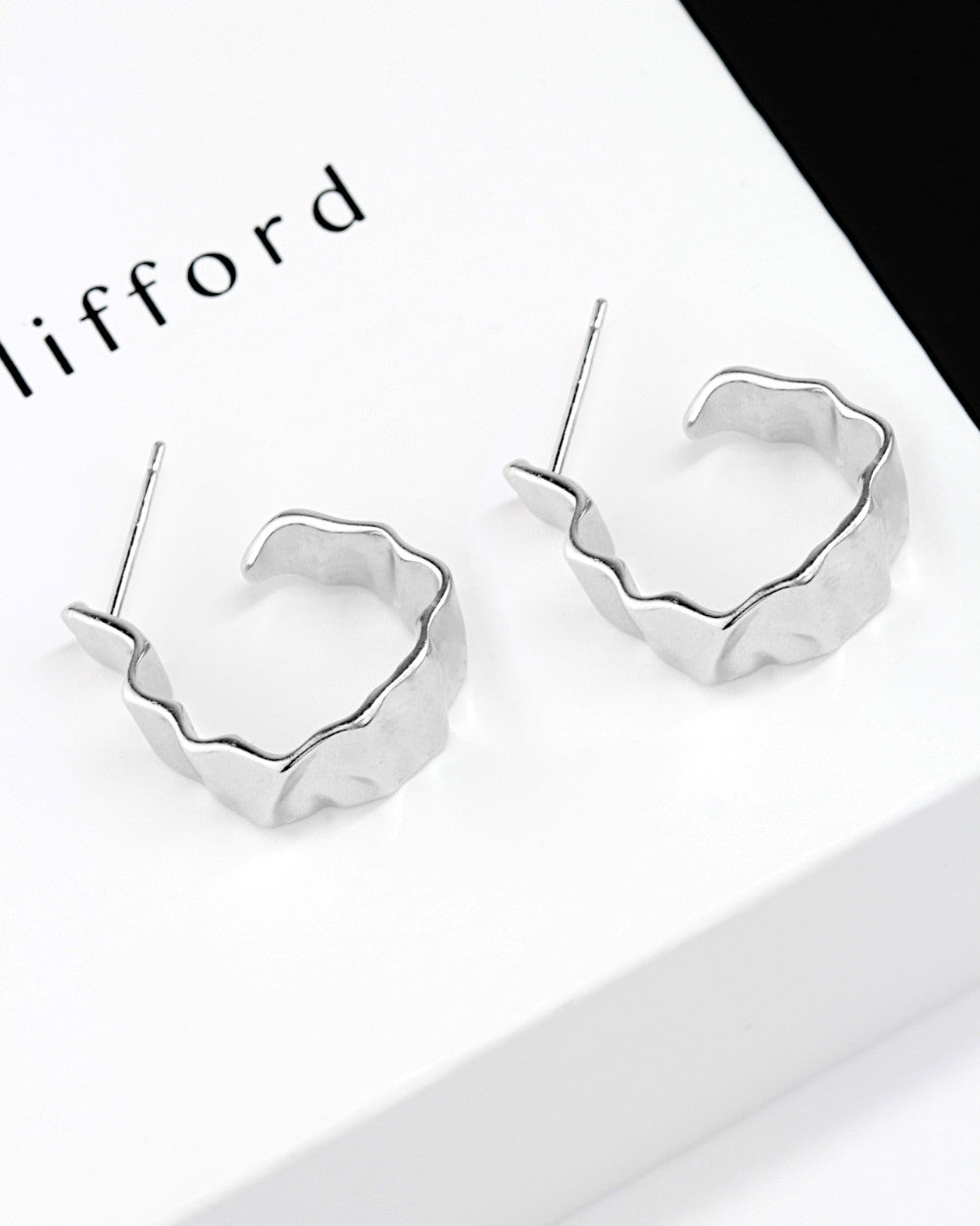 Daniel Clifford Damen Ohrringe Creolen Donna Silber 925 20mm massiv Geschenk Frauen Freundin Mutter Schwester Echtschmuck Hoops Ohrstecker rund