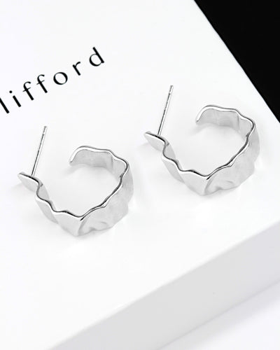 Daniel Clifford Damen Ohrringe Creolen Donna Silber 925 20mm massiv Geschenk Frauen Freundin Mutter Schwester Echtschmuck Hoops Ohrstecker rund