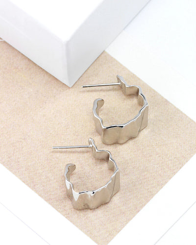 Daniel Clifford Damen Ohrringe Creolen Donna Silber 925 20mm massiv Geschenk Frauen Freundin Mutter Schwester Echtschmuck Hoops Ohrstecker rund