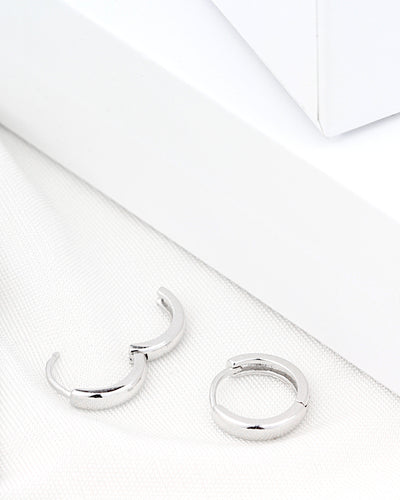 DANIEL CLIFFORD Mia Ohrringe Silber 925 Creolen I Echtschmuck für Frauen aus Sterlingsilber + Geschenk-Box für Sie