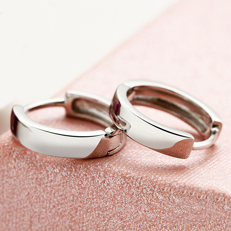 DANIEL CLIFFORD Mia Ohrringe Silber 925 Creolen I Echtschmuck für Frauen aus Sterlingsilber + Geschenk-Box für Sie zum Jahrestag/Geburtstag/Jubiläum