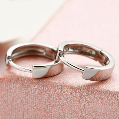DANIEL CLIFFORD Mia Ohrringe Silber 925 Creolen I Echtschmuck für Frauen aus Sterlingsilber + Geschenk-Box für Sie zum Jahrestag/Geburtstag/Jubiläum