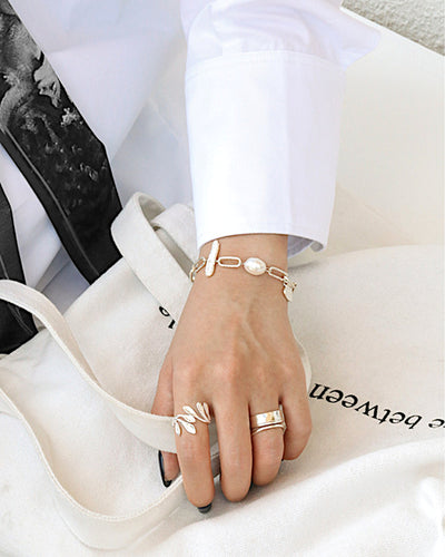 daniel Clifford damen ring silber 925 lea lorbeer blaetter blume silberring größenverstellbar handgefertigt schmuck geschenk frau freundin