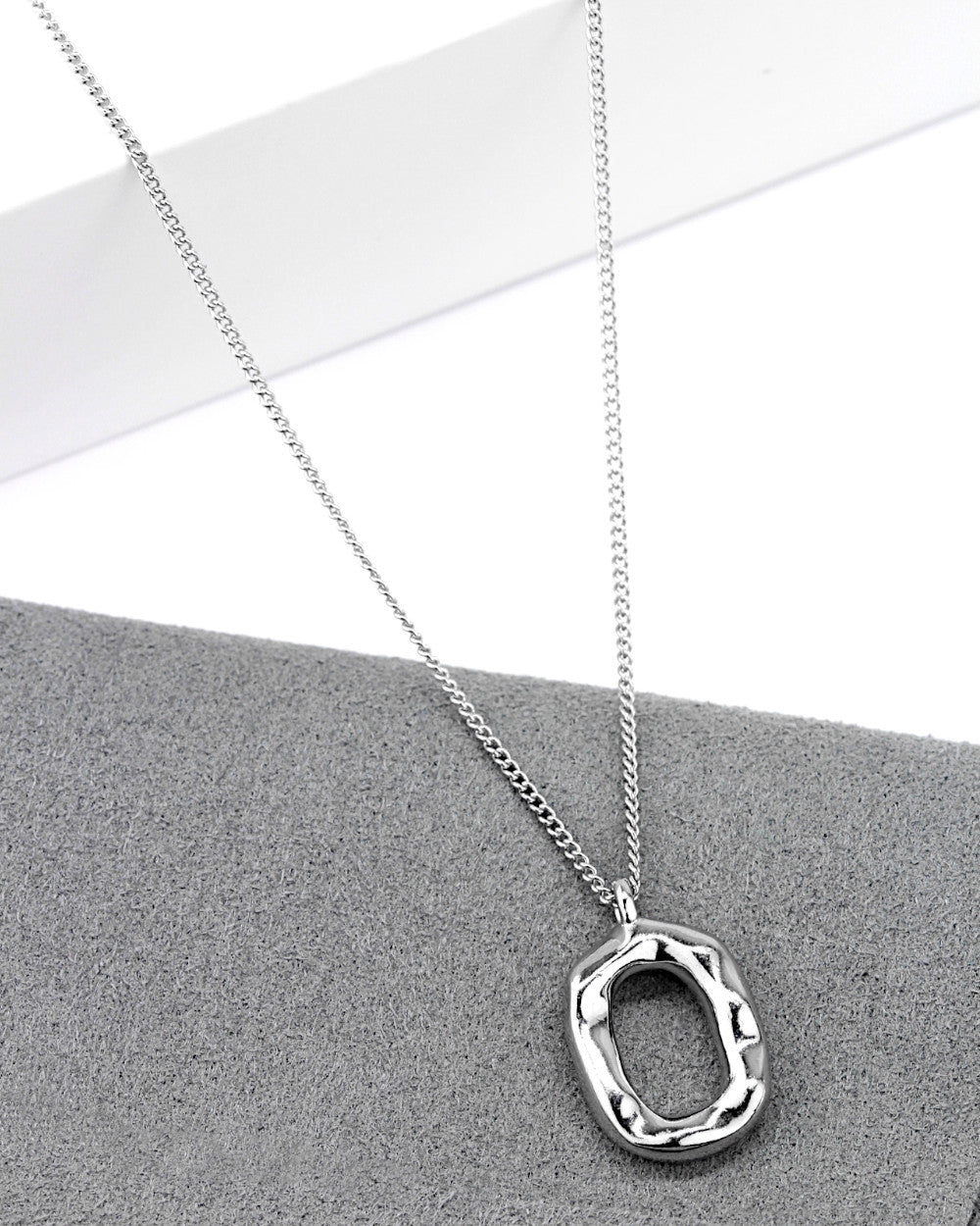Daniel Clifford Halskette 925 Silber Damen Kette Torus Anhänger Pendant Geschenk für Frauen Freundin Mutter Schwester Oval Anhänger