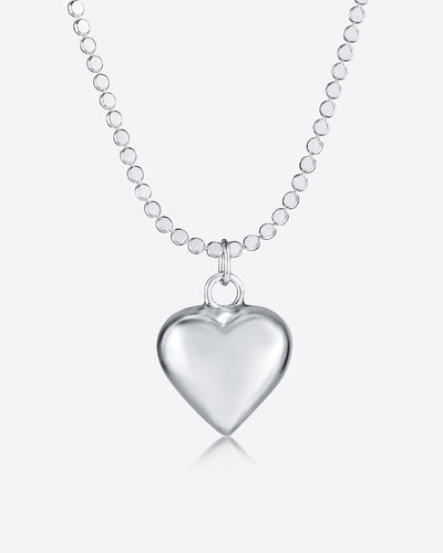 Daniel Clifford Damen Halskette Herz Anhänger Silber 925 Herzkette Herz Collier Dirndl-Kette Geschenk Frau Freundin Mutter Schwester Valentinstag