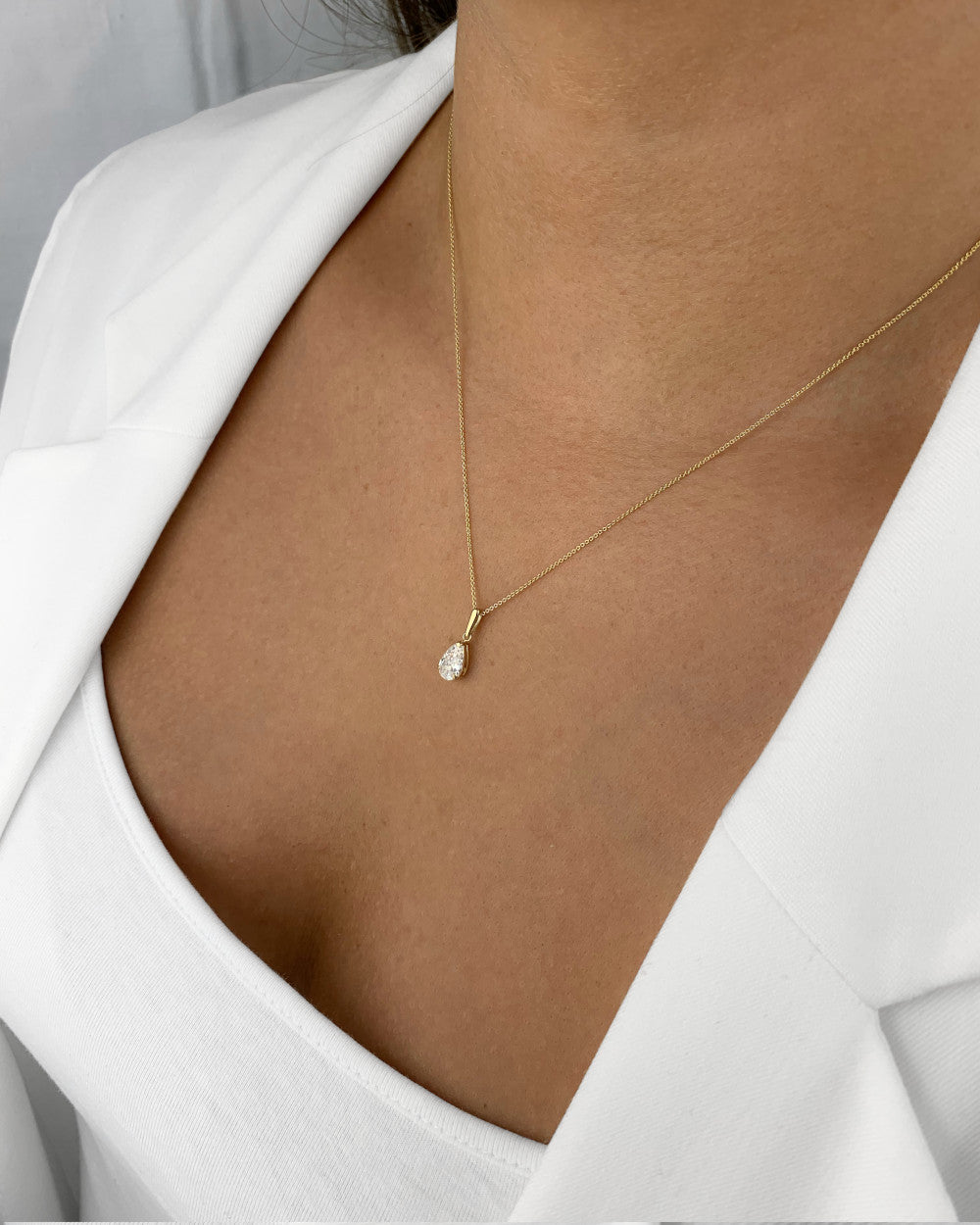 ALEXCRAFT Damen Halskette 14K Vergoldet - Verstellbare Doppel Anhänger Kette